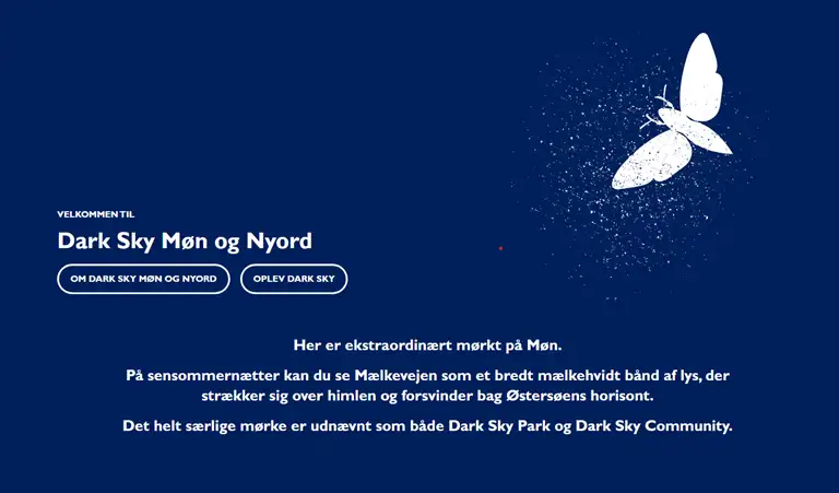 Ny officiel hjemmeside for Dark Sky Møn og Nyord lanceret
